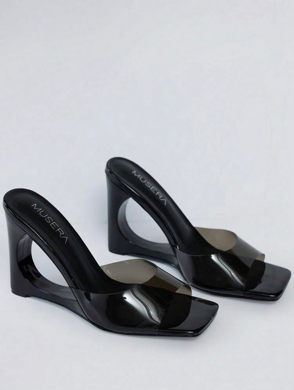 Cut Out Wedged Heel