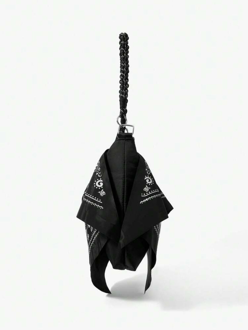 Scarf Decor Hobo Bag