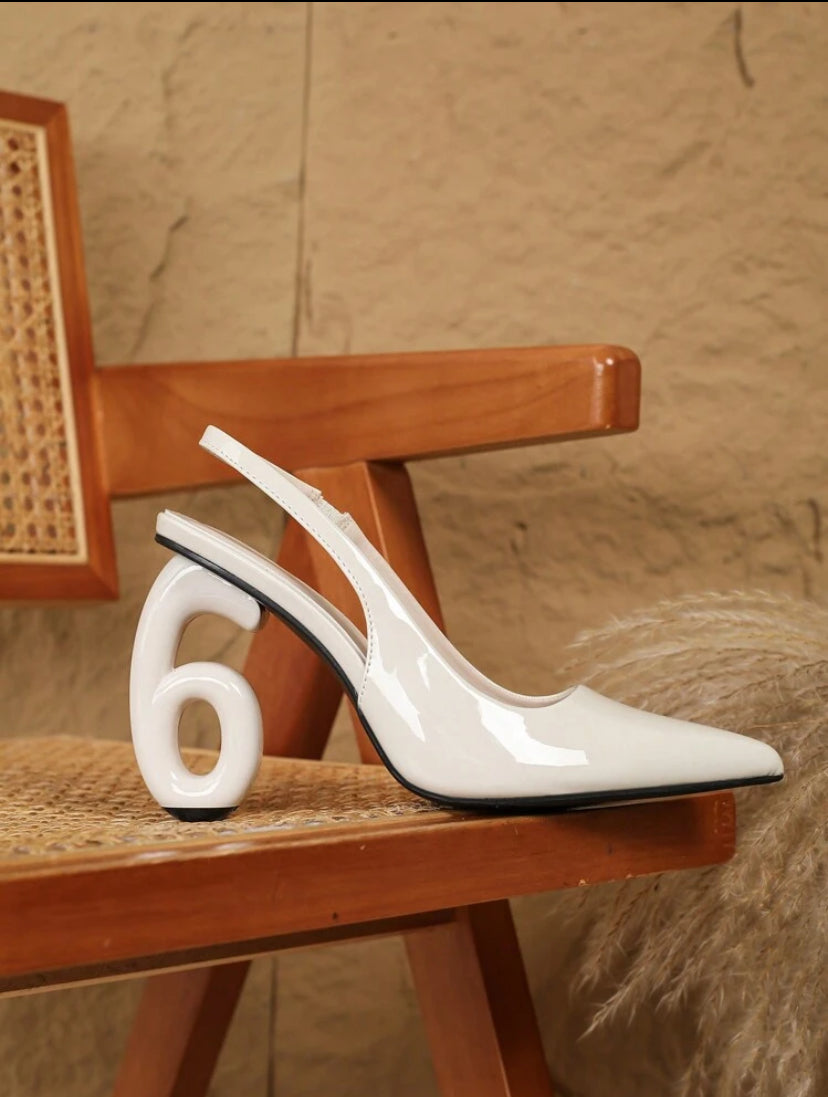 Back Strap Chunky Heels