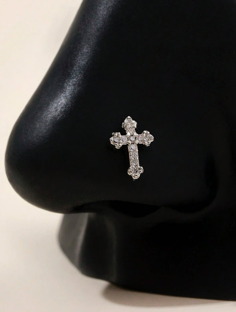 Sparkling Cross Stud