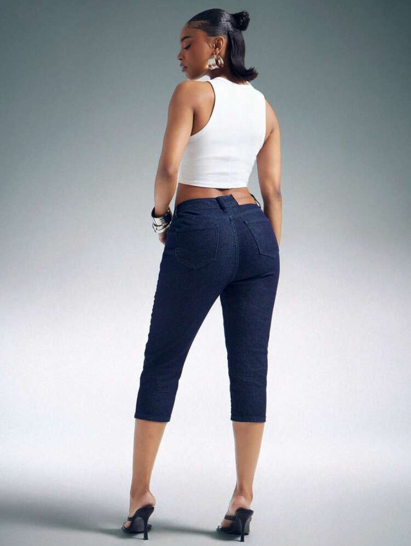 Stretchy Capri Jeans