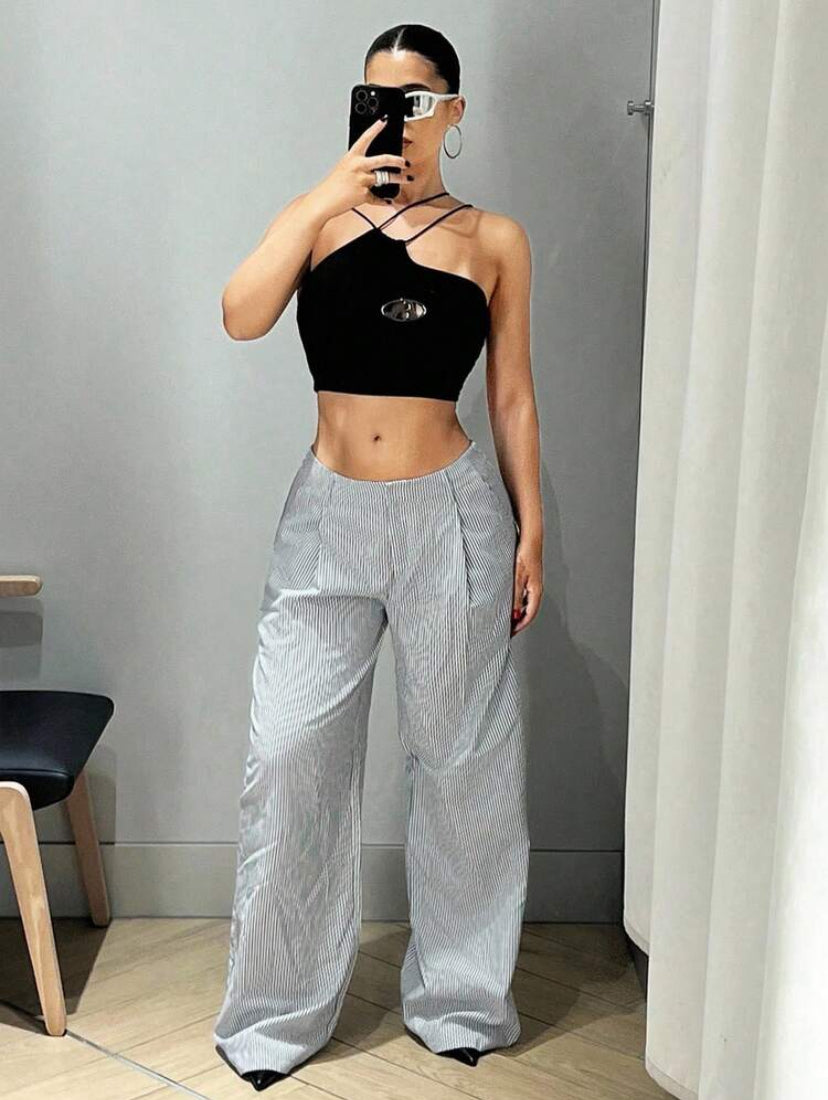 Vertical Stripe Pants
