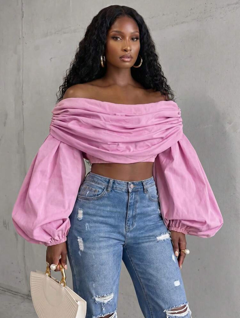 Lantern Sleeve Top