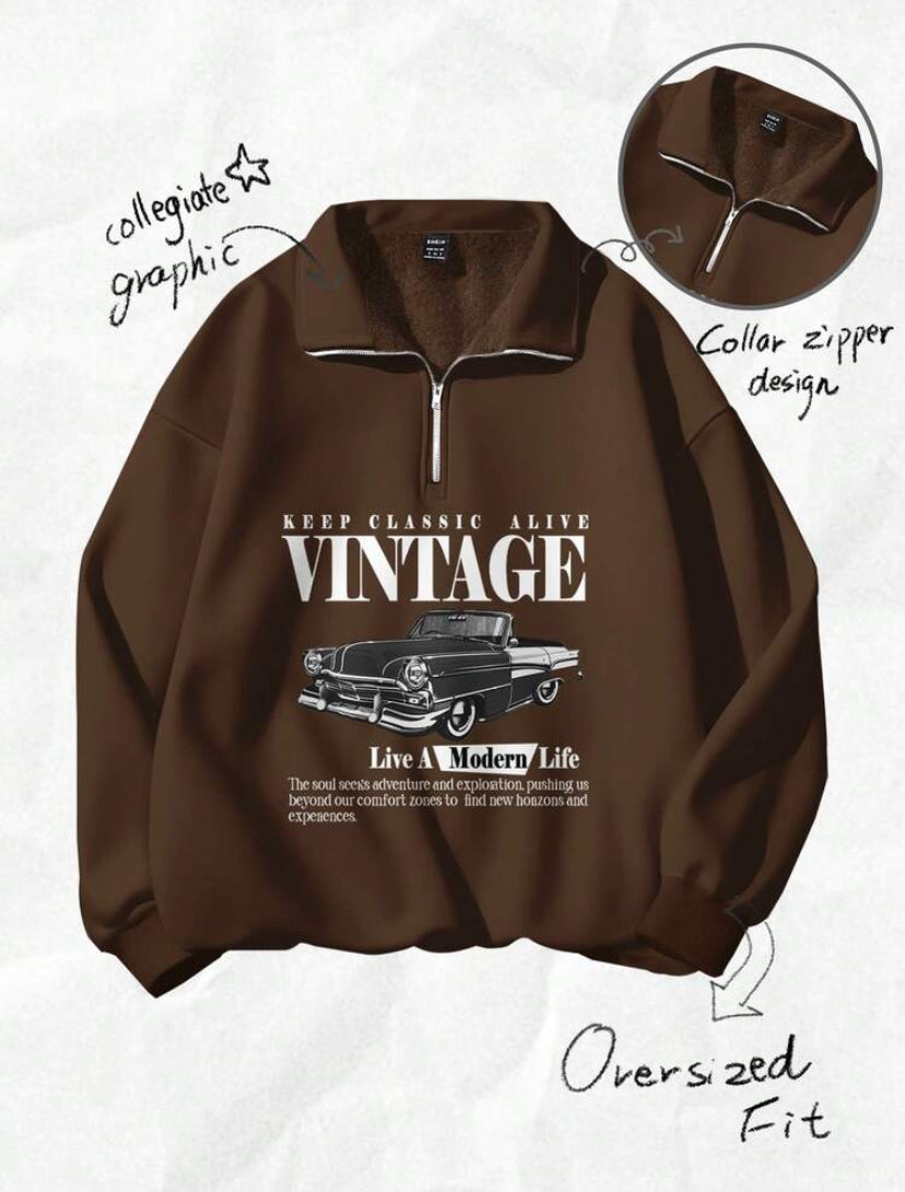 Half Zip Sweatshirt