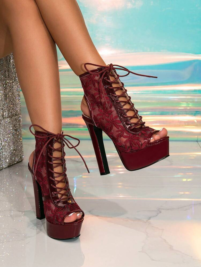 Ankle Mesh Boots