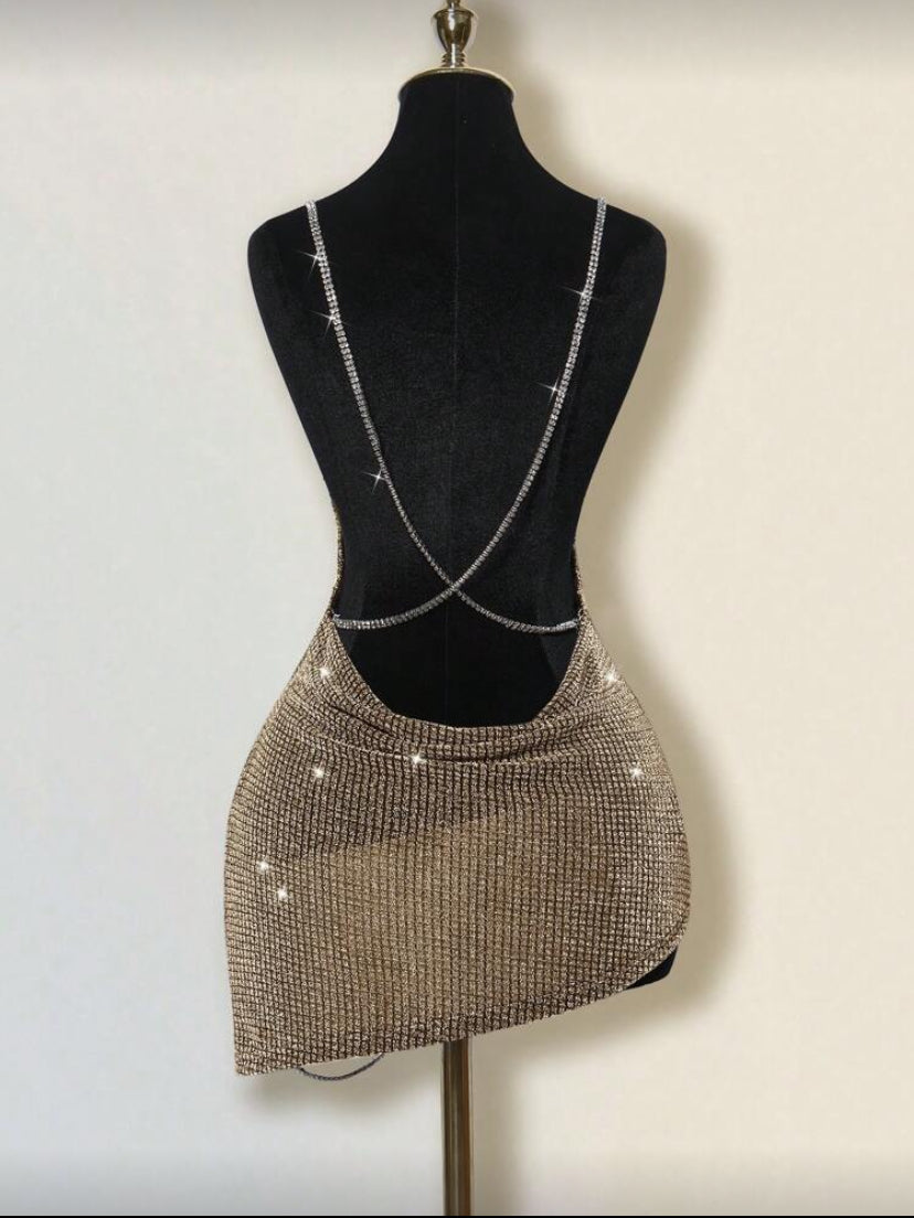 Slit Mini Dress