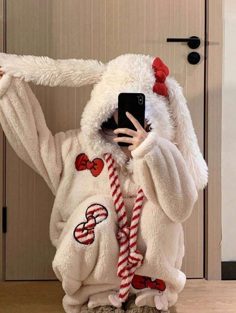 Hooded Fluffy Pj